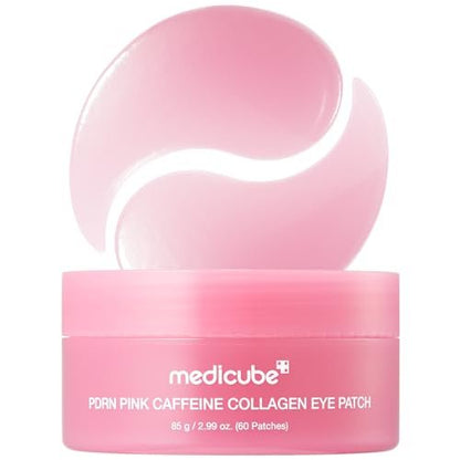 medicube PDRN Koffein-Collagen-Augenpflaster | Gel-Augenpflaster gegen das Erscheinungsbild von Augenringen, Tränensäcken | Straffende, altersmindernde Pflege mit Retinol, Collagen | Koreanische Hautpflege | 30 Paare