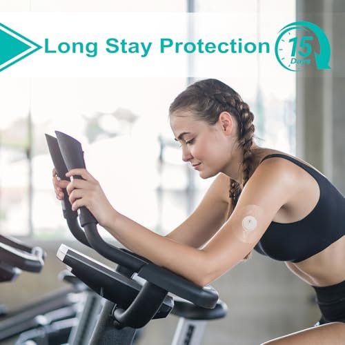 OBUZOO Libre 3 Sensor Pflaster wasserdicht 100 Stück – Klare, hypoallergene & latexfreie Overpatch für Libre 3 Plus, langanhaltender Schutz