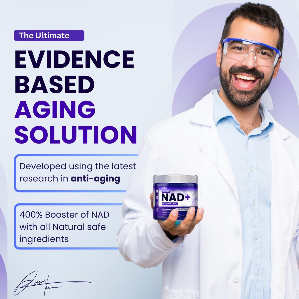 PURE HEALTH MAX PHM NAD Resveratrol Supplement – NAD+ Liposomale Kapseln für Männer und Frauen | NMN & NMNH Alternative | 90 Kapseln, 1,5 Monate Vorrat