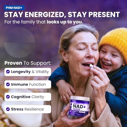 PURE HEALTH MAX PHM NAD Resveratrol Supplement – NAD+ Liposomale Kapseln für Männer und Frauen | NMN & NMNH Alternative | 90 Kapseln, 1,5 Monate Vorrat