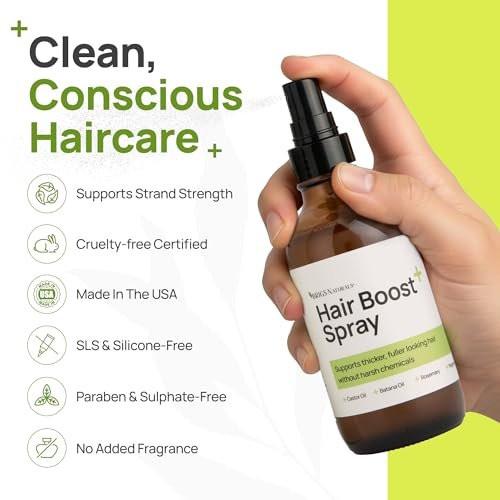 Brigs Naturals Haarspray für dichteres Haar und gesunde Kopfhaut – Hergestellt in den USA mit Bio-Botanicals, Rosmarinwasser, Pfefferminze, Biotin, Batana-Öl, Koffein und Pflegewirkstoffen