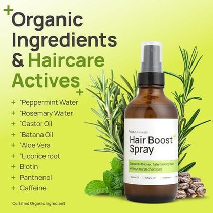 Brigs Naturals Haarspray für dichteres Haar und gesunde Kopfhaut – Hergestellt in den USA mit Bio-Botanicals, Rosmarinwasser, Pfefferminze, Biotin, Batana-Öl, Koffein und Pflegewirkstoffen