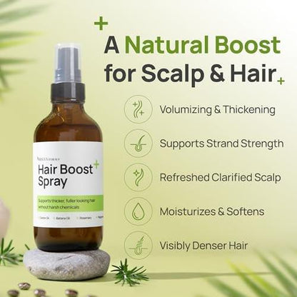 Brigs Naturals Haarspray für dichteres Haar und gesunde Kopfhaut – Hergestellt in den USA mit Bio-Botanicals, Rosmarinwasser, Pfefferminze, Biotin, Batana-Öl, Koffein und Pflegewirkstoffen