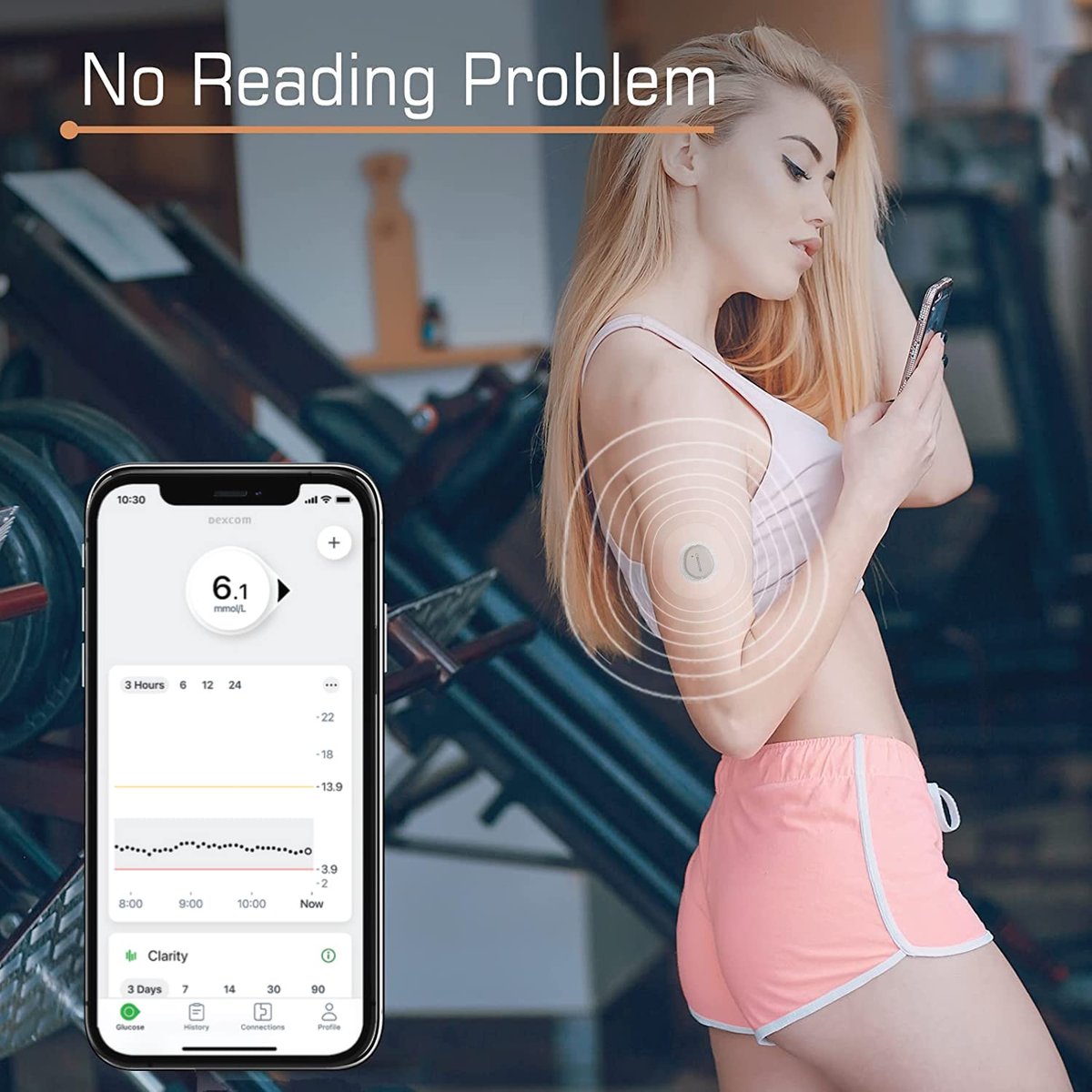 funpatch 100 Stück Klebepflaster für Dexcom G7, wasserdichte G7 & Stelo Overpatch CGM Tape Stelo Overpatch mit vorgeschnittenem Loch, hypoallergen, latexfrei, lange Haltbarkeit für 15 Tage
