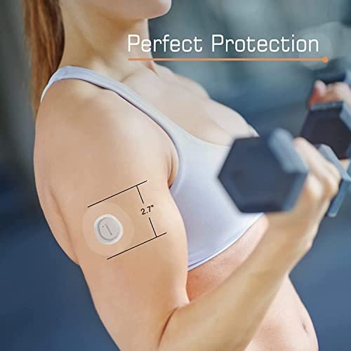 funpatch 100 Stück Klebepflaster für Dexcom G7, wasserdichte G7 & Stelo Overpatch CGM Tape Stelo Overpatch mit vorgeschnittenem Loch, hypoallergen, latexfrei, lange Haltbarkeit für 15 Tage