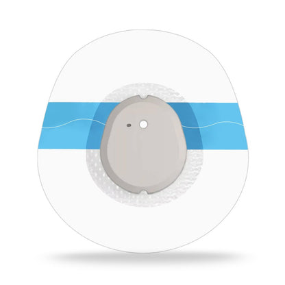 funpatch 100 Stück Klebepflaster für Dexcom G7, wasserdichte G7 & Stelo Overpatch CGM Tape Stelo Overpatch mit vorgeschnittenem Loch, hypoallergen, latexfrei, lange Haltbarkeit für 15 Tage