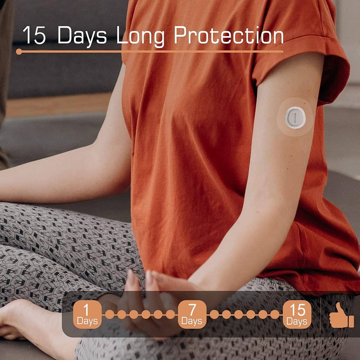 funpatch 100 Stück Klebepflaster für Dexcom G7, wasserdichte G7 & Stelo Overpatch CGM Tape Stelo Overpatch mit vorgeschnittenem Loch, hypoallergen, latexfrei, lange Haltbarkeit für 15 Tage
