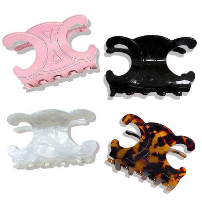 Premium Acetat Haarspangen für Damen – 4er-Pack mittelgroße Butterfly Haarspangen mit sicherem Halt (2,76 x 1,66 Zoll)