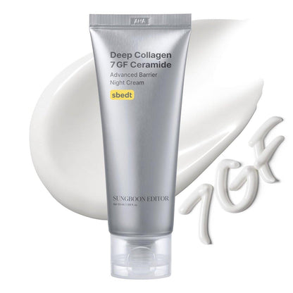 SUNGBOON EDITOR Deep Collagen 7GF Korean Night Cream für Gesicht und Hals | Fortschrittliche Hautpflege & Nachtfeuchtigkeitscreme | 5 Ceramide & Retinol | Straffend/Barriere-unterstützend, 1,69 oz