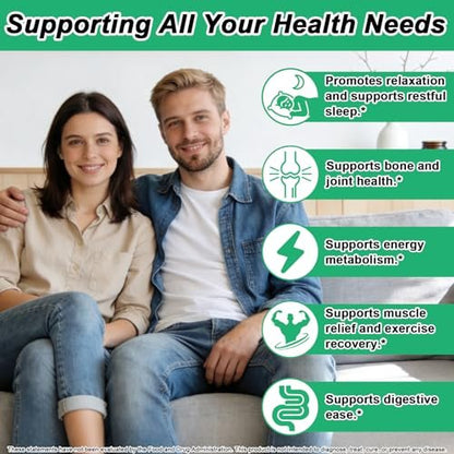 Magnesium Komplex 700mg, 12-in-1 Magnesiumpräparat mit Glycinat, Citrat, Malat, Oxid, Taurat, Aspartat, Orotat – Flüssigmagnesium für Entspannung, Muskeln & Schlaf – Vegan