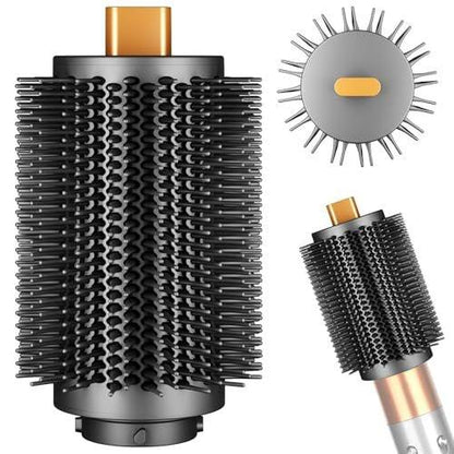 ZEPHBLOW Großer runder Volumenbürsten-Aufsatz für Dyson Airwrap – 3-Zoll-Large-Round-Brush kompatibel mit HS01/05/08, flexible Borsten für Volumen und Locken