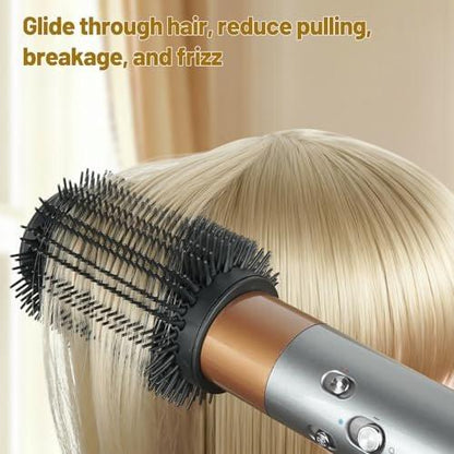 ZEPHBLOW Großer runder Volumenbürsten-Aufsatz für Dyson Airwrap – 3-Zoll-Large-Round-Brush kompatibel mit HS01/05/08, flexible Borsten für Volumen und Locken