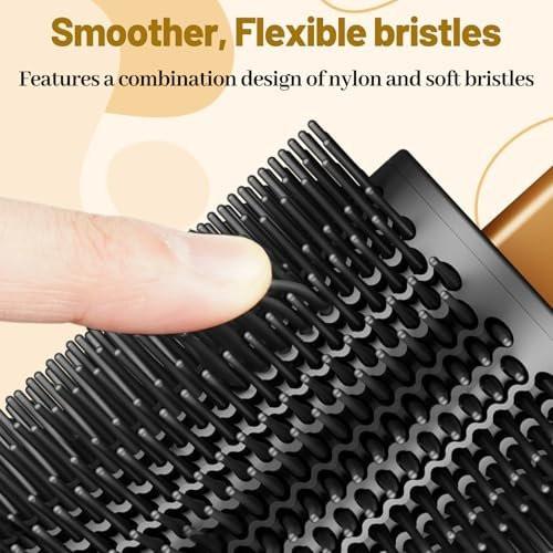 ZEPHBLOW Großer runder Volumenbürsten-Aufsatz für Dyson Airwrap – 3-Zoll-Large-Round-Brush kompatibel mit HS01/05/08, flexible Borsten für Volumen und Locken