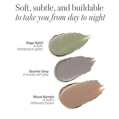 RMS Beauty Eye Love Cashmere Minis – Limited Edition Set mit 3 matten Cremen-Lidschatten für den ganzen Tag, faltenfrei, mit Bio-Grüntee & Peptid-Quinoa, federleicht