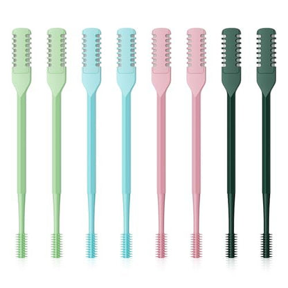 Meonxy 8-teiliger Nasenhaarschneider für Damen und Herren – 2026 verbesserter tragbarer 2-in-1 Nasenhaarschneider-Stick mit doppelseitigem Nasenmesser und weicher Reinigungsbürste