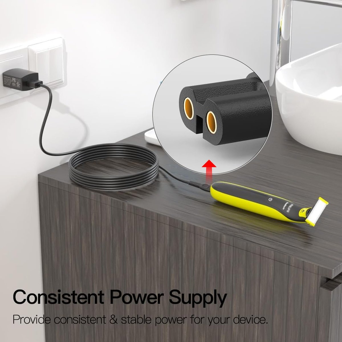 5V USB-Ladekabel für Philips Norelco OneBlade 360, 2400, 3600, 3900, 5400, 7800, MG5910, QP2724, MG7910, MG9525, MG9520, PQ888, PQ889 und Serien 3000, 5000, 7000, 9000 - 3 Fuß