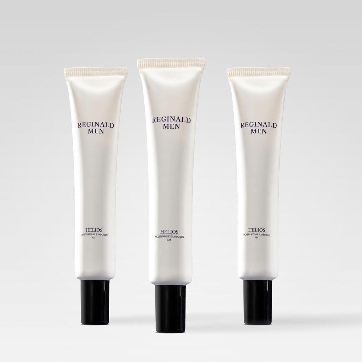 Reginald Men Helios Feuchtigkeitsspendender Sonnenschutz AM SPF 50+ PA++++ (3er-Pack)