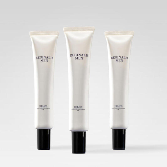 Reginald Men Helios Feuchtigkeitsspendender Sonnenschutz AM SPF 50+ PA++++ (3er-Pack)