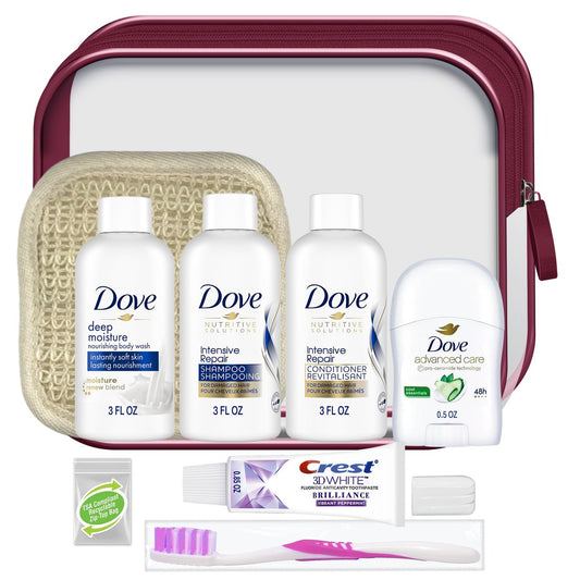 Convenience Kits International Damen 10-teiliges Set mit Dove – Reisegröße
