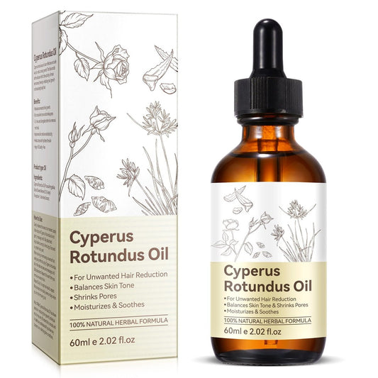 ITSDAWN Cyperus Rotundus Öl zur Haarentfernung, hilft unerwünschte Haare zu reduzieren & beruhigt die Haut, feuchtigkeitsspendendes Körperöl für glatte Haut, 60 ml