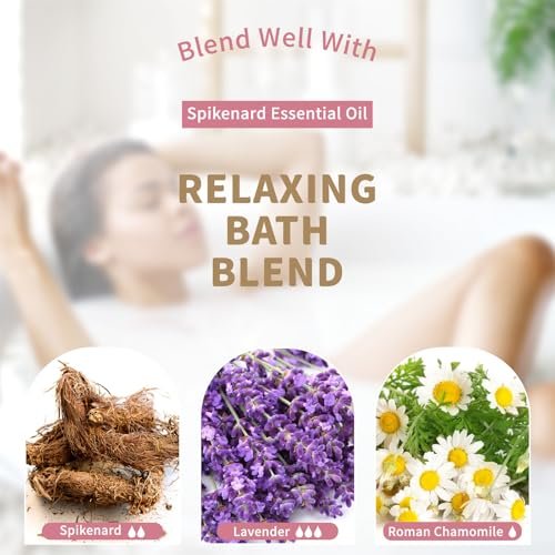 EUQEE Nardenöl 118ml/4 Fl Oz Reines Nardenöl Premium Ätherisches Öl mit Glaspipette Ideal für Yoga, Meditation, Massage, Diffuser, DIY Seife, Kerzenherstellung, Aromatherapie, Schlaf