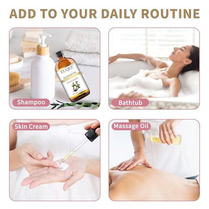 EUQEE Nardenöl 118ml/4 Fl Oz Reines Nardenöl Premium Ätherisches Öl mit Glaspipette Ideal für Yoga, Meditation, Massage, Diffuser, DIY Seife, Kerzenherstellung, Aromatherapie, Schlaf