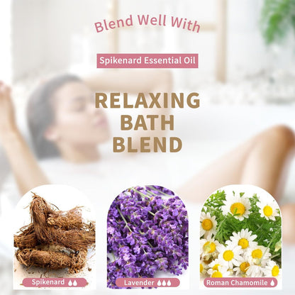 EUQEE Nardenöl 118ml/4 Fl Oz Reines Nardenöl Premium Ätherisches Öl mit Glaspipette Ideal für Yoga, Meditation, Massage, Diffuser, DIY Seife, Kerzenherstellung, Aromatherapie, Schlaf