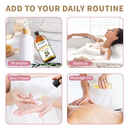 EUQEE Nardenöl 118ml/4 Fl Oz Reines Nardenöl Premium Ätherisches Öl mit Glaspipette Ideal für Yoga, Meditation, Massage, Diffuser, DIY Seife, Kerzenherstellung, Aromatherapie, Schlaf
