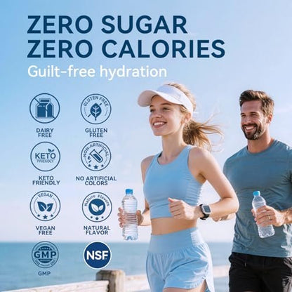 Aibiodi Elektrolyt-Pulver-Päckchen - Zuckerfrei & Kalorienfrei - Flüssiger Daily IV Drink Mix - Sofortige Hydration & Energie mit 6 Elektrolyten und 5 Vitaminen - Keto-freundlich & Vegan - 12 Sticks