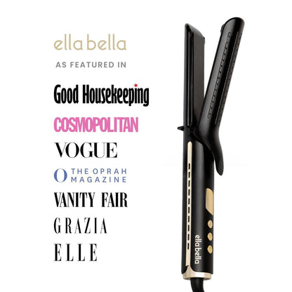 ELLA BELLA® 2-in-1 Haarglätter & Lockenstab mit Luftstrom, NST-Platten, Glätteisen & Lockenstab für kurzes und langes Haar, Salon-Ergebnisse zu Hause