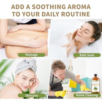 EUQEE Hinoki Ätherisches Öl 118ml - Reines japanisches Hinokiöl für Aromatherapie, Meditation und Hautpflege