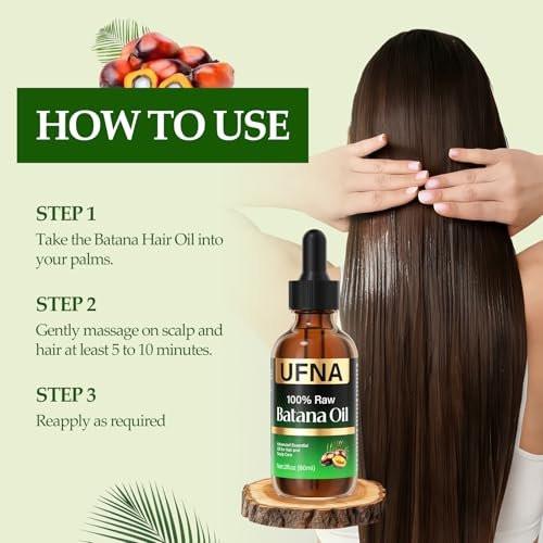 Batana Oil Haarwuchs Serum – Traditionelle honduranische Formel für dünneres Haar, dickeres & volleres Aussehen – Intensive Kopfhaut- & Wurzelpflege – Nicht fettend – Fördert die Fülle für Männer & Frauen – 60 ml