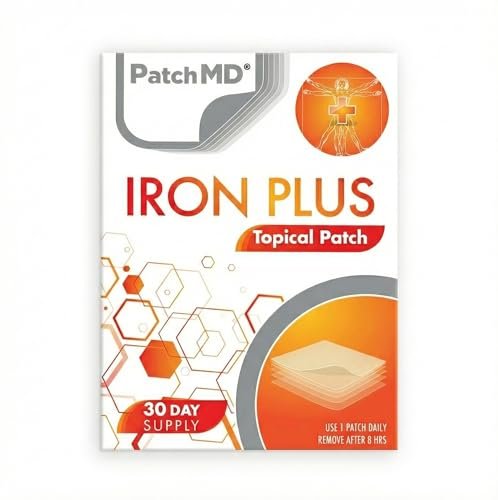 Iron Plus Topical Patches – 30-Tage-Vorrat | PatchMD