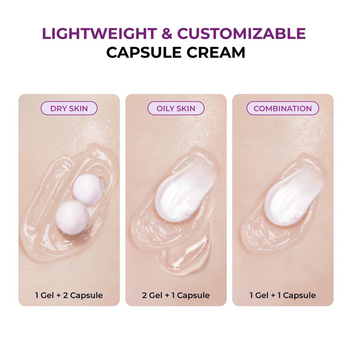 JUMISO Niacinamide 5+ Overnight Capsule Cream – 50ml Schmelzende Kapsel-Schlafmaske mit 5% Niacinamid, 1% TXA & Glutathion für Glas-Haut, Koreanische Hautpflege