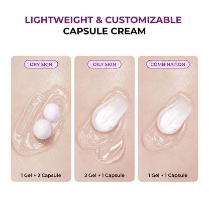 JUMISO Niacinamide 5+ Overnight Capsule Cream – 50ml Schmelzende Kapsel-Schlafmaske mit 5% Niacinamid, 1% TXA & Glutathion für Glas-Haut, Koreanische Hautpflege