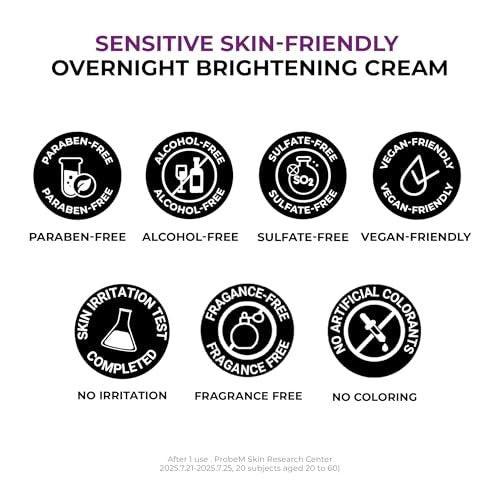 JUMISO Niacinamide 5+ Overnight Capsule Cream – 50ml Schmelzende Kapsel-Schlafmaske mit 5% Niacinamid, 1% TXA & Glutathion für Glas-Haut, Koreanische Hautpflege