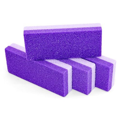 Bimsstein für Füße 4er-Pack – Fußbimsstein für abgestorbene Haut, doppelseitiges Pediküre-Werkzeug, Hornhautentferner für Füße und Fersen