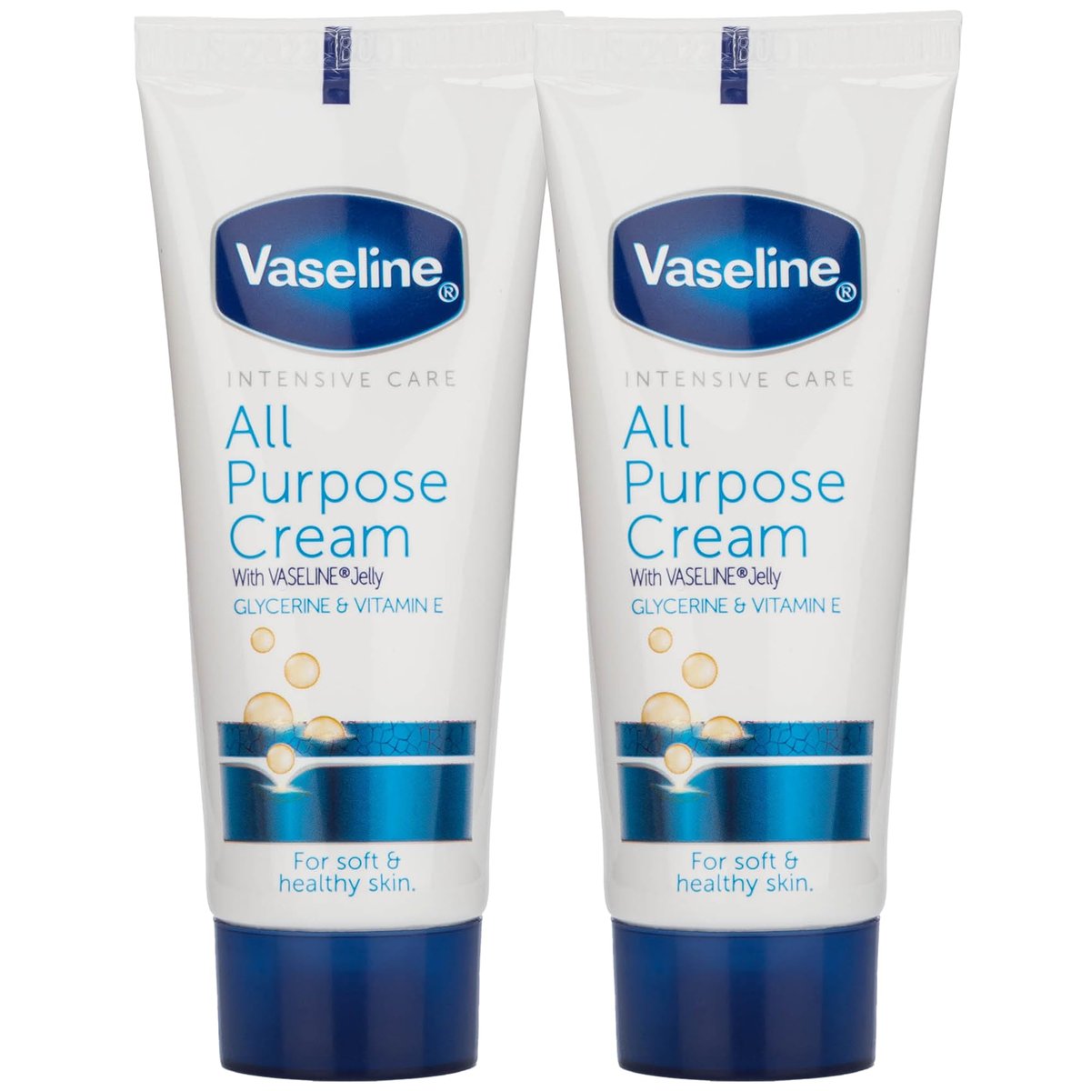 Vaseline Reisegrößen Essentials, Allzweckcreme 2er-Pack, Hand- & Körperlotion für extrem trockene Haut, 1,41 Oz pro Tube
