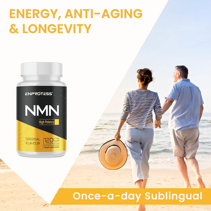 Sublinguales NMN 500 mg – Höchste Aufnahme & schnell wirkend, 120 Lutschtabletten (120-Tage-Vorrat), 99 % reines NMN (Nicotinamid-Mononukleotid) für NAD+, Zellen, Immunsystem, Energie, Muskeln, Anti-Aging, Langlebigkeit