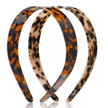 Maysing 2er-Pack Schildpatt Haarspangen Breite Acetat-Haarspangen für Frauen – Keine Kopfschmerzen, Rutschfest, Schildpattmuster