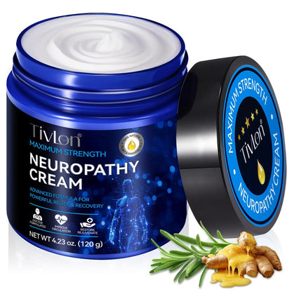 ZIXAOK Neuropathie Schmerzlindernde Creme - Lindert Brennen, Kribbeln & Nervenbeschwerden an Füßen, Händen, Beinen, schnell einziehende Formel mit natürlichen Inhaltsstoffen, tiefenwirksame Feuchtigkeitspflege für Männer & Frauen
