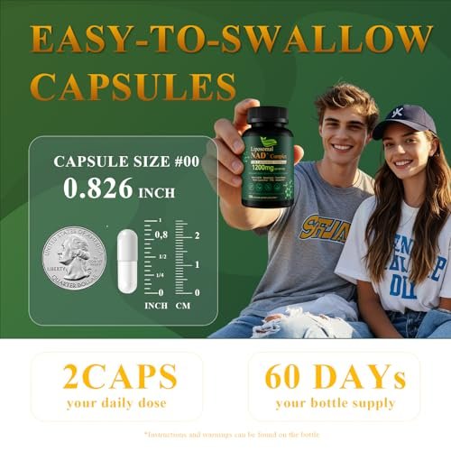 Cynthirry Liposomales NAD+ Supplement mit Resveratrol, CoQ10 | Fortschrittliche zelluläre Unterstützung, Nicotinamid-Ribosid NMN Ersatz, Premium Antioxidans & Energie