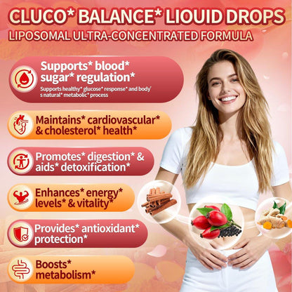 14-in-1 Berberin mit Ceylon-Zimt Nahrungsergänzungsmittel Liquid Drops, 1800mg + 30:1 Liposomale Technologie mit Cayennepfeffer, Soursop, Chrom, Bittermelone, Kurkuma, Moringa, Gymnema, Glucomannan, GLP-Unterstützung
