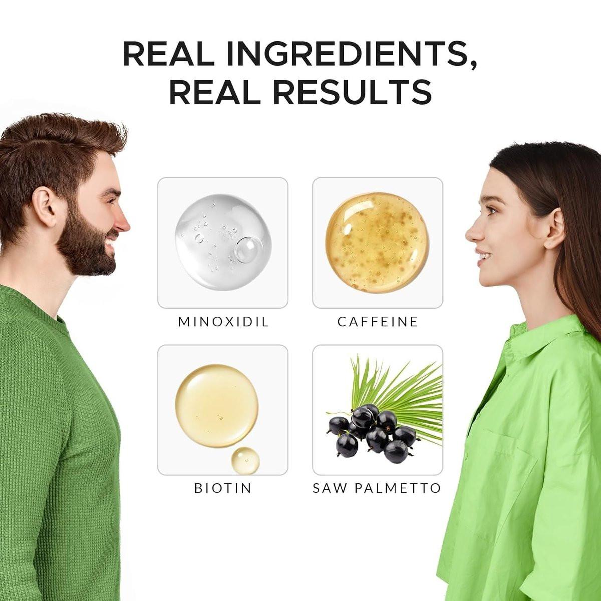 Rivermint Haarstärkendes Minoxidil Shampoo mit Rizinusöl, Biotin, Avocadoöl, Koffein, Sägepalme, Zwiebel und Redensyl – für Männer und Frauen, sulfatfrei, parabenfrei, 237 ml