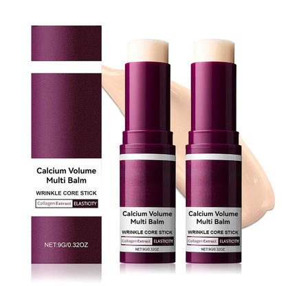 Lampolar 2er-Pack Calcium Multi Balm Stick – All-in-One Kollagen-Feuchtigkeitsstick für Gesicht, Augen, Lippen & Hals – Leichte Hydratation, Reisefreundlich