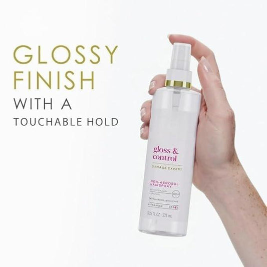 Dove Gloss & Control Non-Aerosol Haarspray, Extra Starker Halt, 24h Flexibler Halt, 9,25 fl oz
