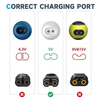 5V USB Schnellladegerät für Philips Norelco OneBlade 360 QP2724 QP2834 Series 2000 2400, MG7910 MG5910 MG9510 MG9520 MG5900 MG9525 QP4631 QP6552 QP6542 1324 QP4530 – Ersatzladekabel für Phillips Rasierer