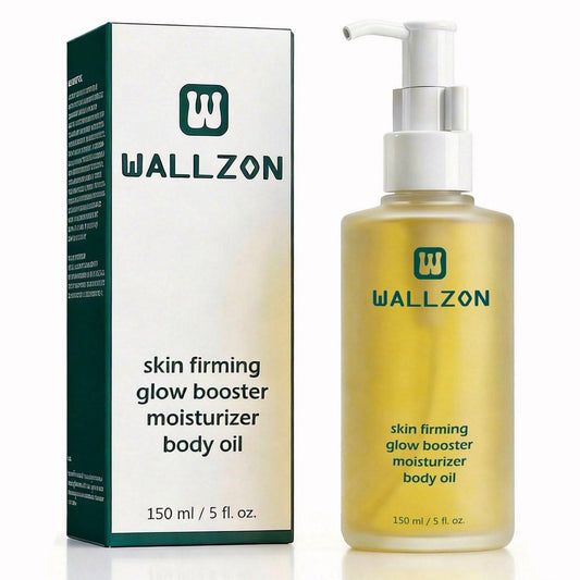 WALLZON Undaria-Extrakt Körperöl 150 ml – Meeresalgen & botanische Öle für straffe, elastische & tiefenfeuchte Haut, leicht, nicht fettend, duftend