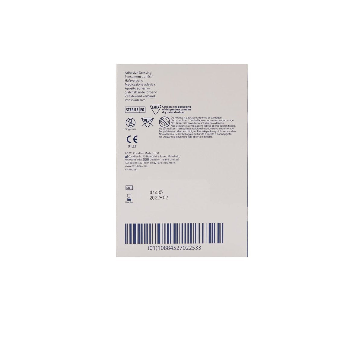 Covidien Telfa Haftverband, steril, 2" x 3", Packung mit 100 Stück