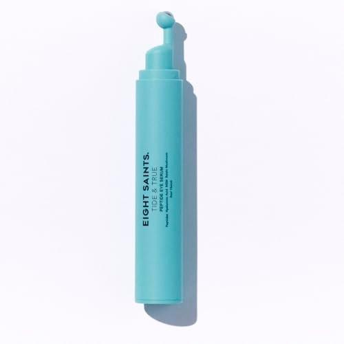 Eight Saints Tide & True Peptid-Augencreme gegen Schwellungen & Falten, Augen-Rollerball-Behandlung für dunkle Ringe & feine Linien, mit Peptiden, Hyaluronsäure und Reishi-Pilz, 0,5 fl oz